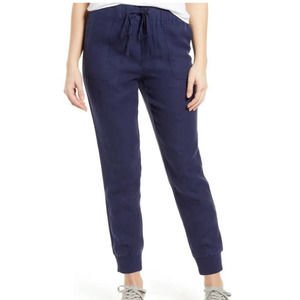Caslon Navy Blue Drawstring Jogger Pants petite small